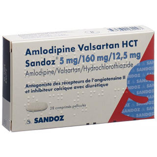 AMLODIPIN VALSARTAN HCT Sandoz 5/160/12.5