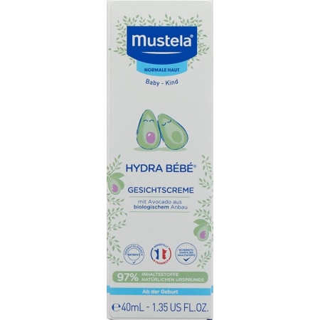 Крем для лица MUSTELA Hydra B&eacute;b&eacute; для нормальной кожи.