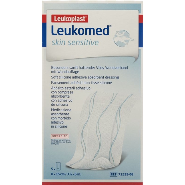 LEUKOMED skin sensitive 8x15cm