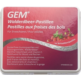 GEM Walderdbeer-Pastillen zuckerfrei