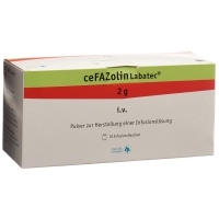 Цефазолин Лабатек сухое вещество 2 г 10 флаконов