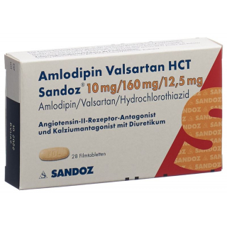 AMLODIPIN VALSARTAN HCT Sandoz 10/160/12.5