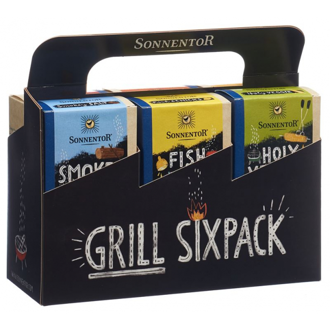 SONNENTOR Grillgewürz Sixpack à 6 Beutel BIO