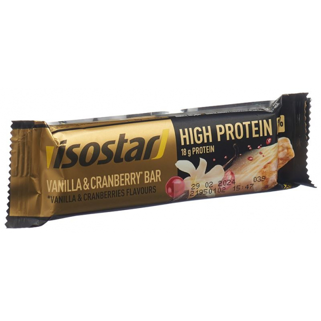 ISOSTAR High Protein Riegel Vanilla & Cranber