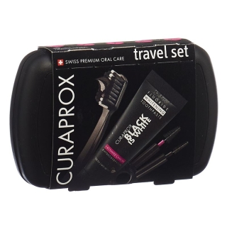 CURAPROX Travel Set Black is White