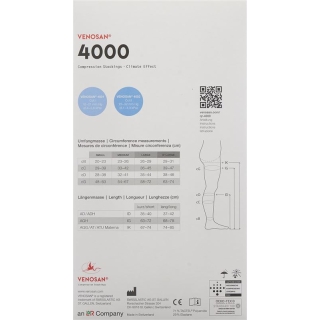 VENOSAN 4002 A-GH KKL2 XL короткие закрытые марок 1 пара