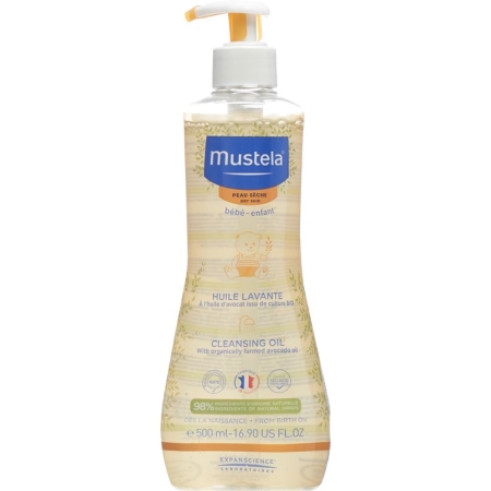 Масло для умывания сухой кожи Mustela 500 мл.