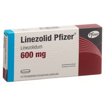 Linezolid Pfizer Filmtabletten 600mg 10 Stück