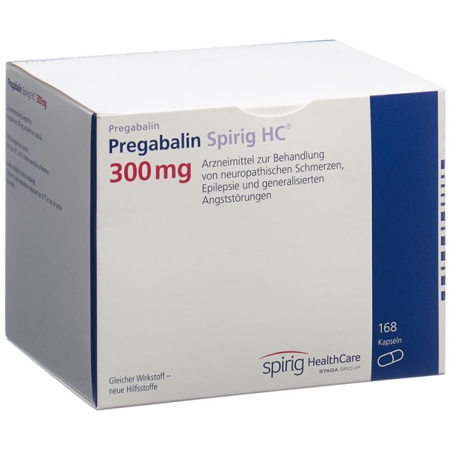 Pregabalin Spirig HC Kapseln 300mg (neu) 168 Stück