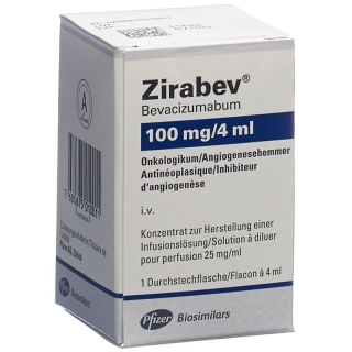 Zirabev Infusionskonzentrat 100mg/4ml Vial 4ml