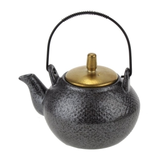 Herboristeria Teapot 700ml Ceylon Black/gold
