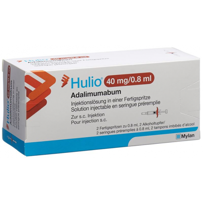 Hulio Injektionslösung 40mg/0.8ml Fertigspritze 2x 0.8ml