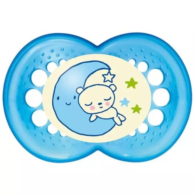 Mam Night Nuggi Sili 6-16m Spez Kol Boy 2 штуки Mam Night Nuggi Sili 6-16m Spez Kol Boy 2 штуки