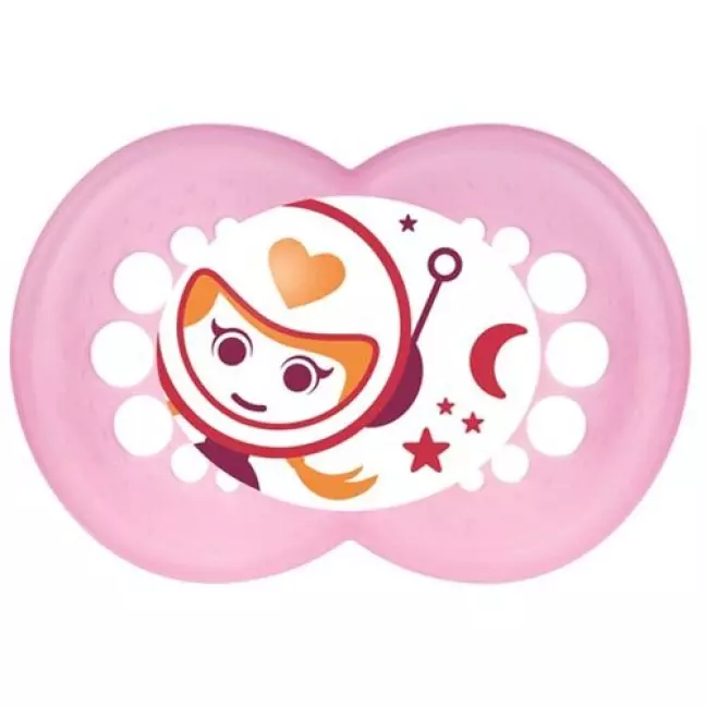 Mam Night Nuggi Sili 16-36m Spez Kol Girl 2 штуки Mam Night Nuggi Sili 16-36m Spez Kol Girl 2 штуки