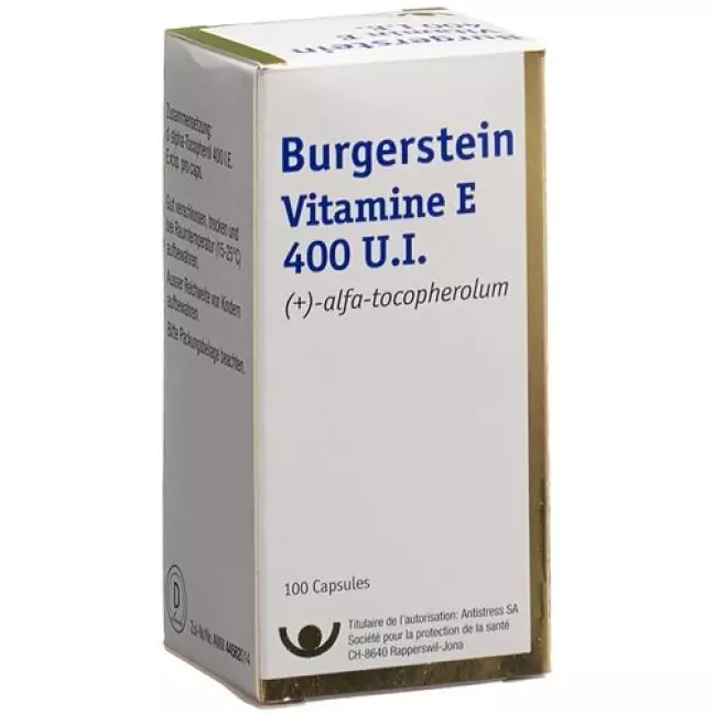 Burgerstein Vitamin E 400 I.E. 100 Kaps Burgerstein Vitamin E 400 I.E. 100 Kaps