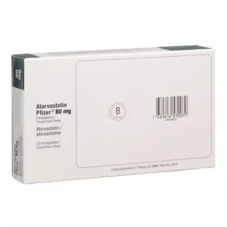 Atorvastatin Pfizer 80 mg 30 filmtablets