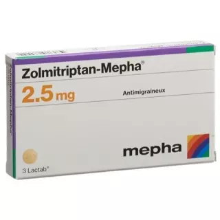 Золмитриптан Мефа 2.5 мг 3 таблеток покрытых оболочкой