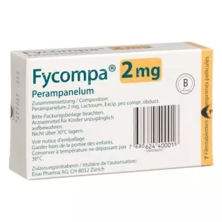 Fycompa 2 mg 7 filmtablets