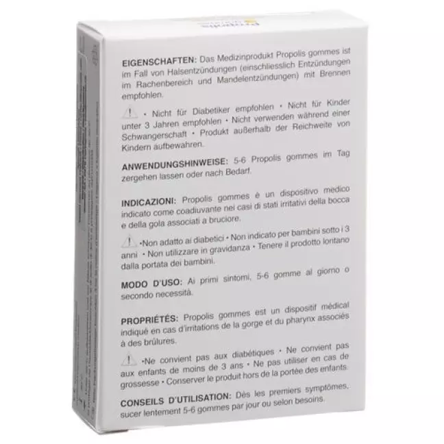PROPOLIS GOMMES HONIG-ORANGE PROPOLIS GOMMES HONIG-ORANGE
