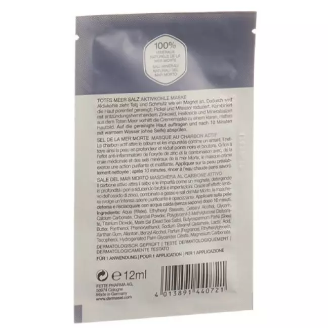 DERMASEL MASKE AKTIVKOHLE DERMASEL MASKE AKTIVKOHLE