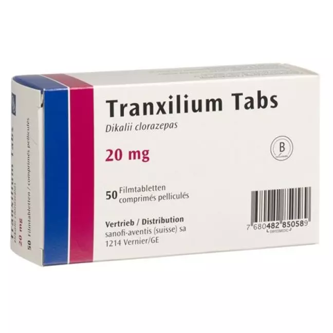 Tranxilium Tabs 20 mg 50 filmtablets Tranxilium Tabs 20 mg 50 filmtablets