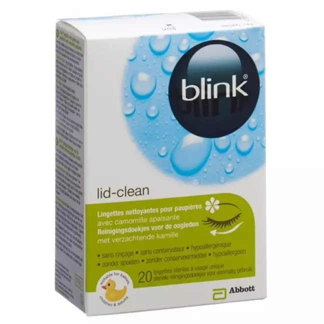Blink Lid-Clean Reinigungstucher 20 штук Blink Lid-Clean Reinigungstucher 20 штук