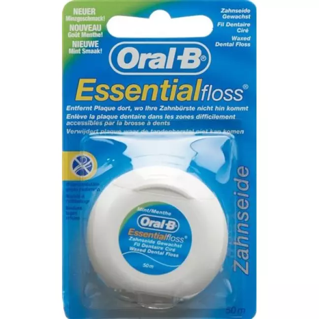 Oral B Essentialfloss 50m mint gewachst Oral B Essentialfloss 50m mint gewachst