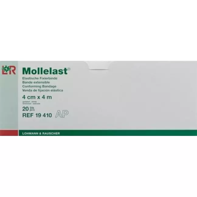 Mollelast эластичный Fixierbinde 4смx4m Weiss 20 штук Mollelast эластичный Fixierbinde 4смx4m Weiss 20 штук