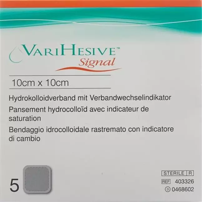 VariHesive Signal Hydrokolloidverband 10x10см 5 штук VariHesive Signal Hydrokolloidverband 10x10см 5 штук