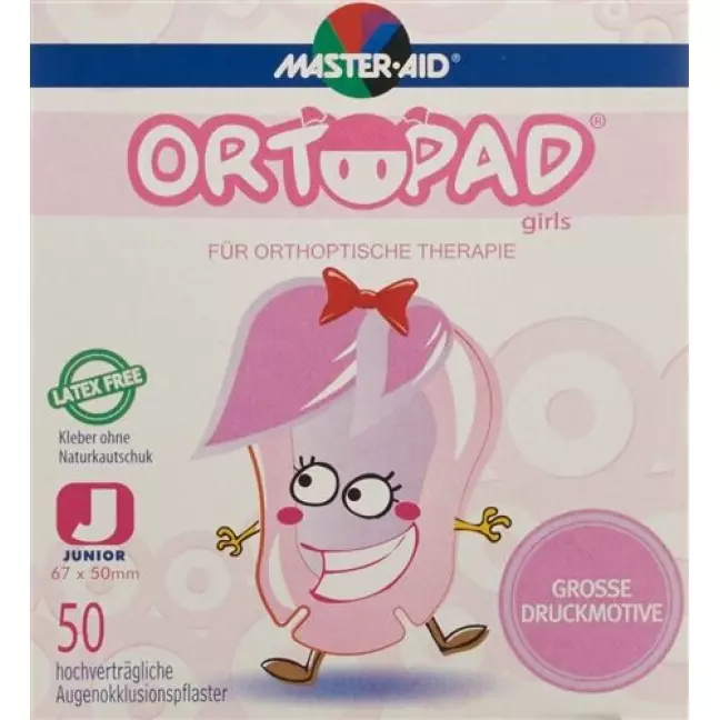 Ortopad Occlusionspflaster Juni Girls -2j 50 штук Ortopad Occlusionspflaster Juni Girls -2j 50 штук