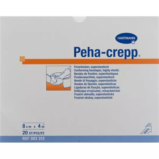 Peha Crepp S Kreppbinde 4мX8см Weiss 20 штук Peha Crepp S Kreppbinde 4мX8см Weiss 20 штук