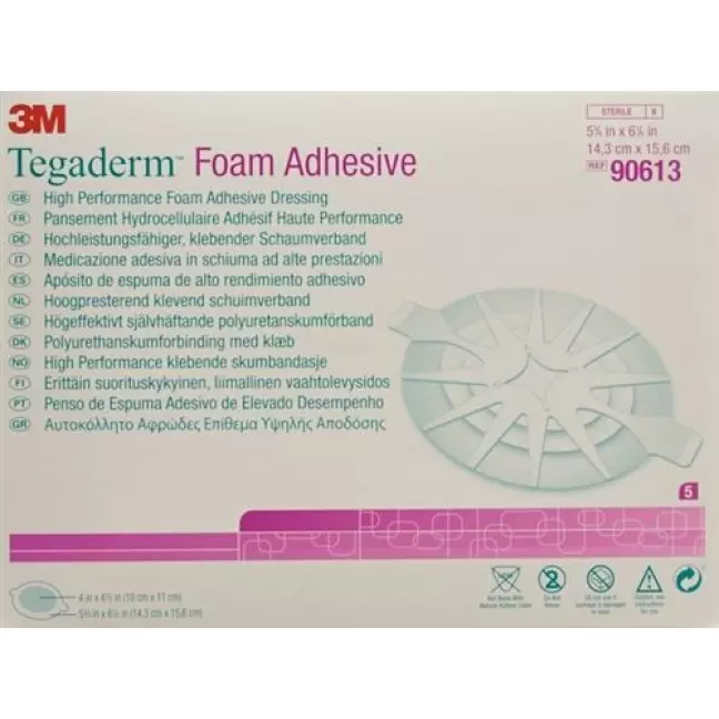 3M Tegaderm Foam Adhesive Schaumkompresse 10x11см Oval 5 штук 3M Tegaderm Foam Adhesive Schaumkompresse 10x11см Oval 5 штук