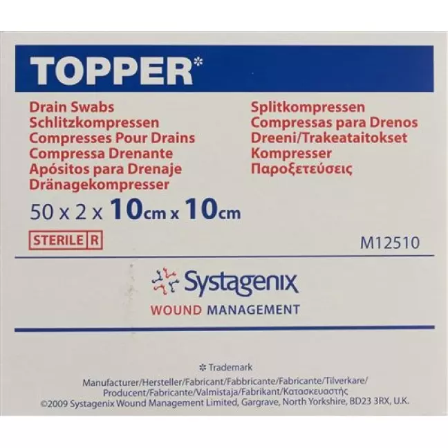 Topper Schlitzkompressen 10x10см стерильный 50 пакетиков 2 штуки Topper Schlitzkompressen 10x10см стерильный 50 пакетиков 2 штуки