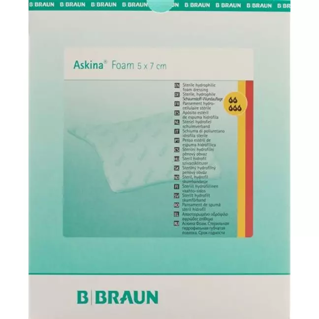 Askina Foam Schaumstoffverband 5x7см 10 штук