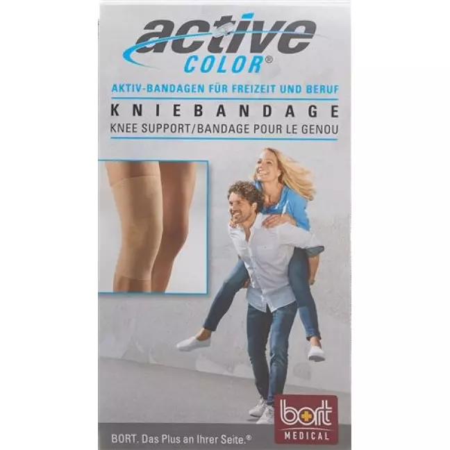 Bort Aktive Color Kniebandage размер XXL -52см телесный цвет Bort Aktive Color Kniebandage размер XXL -52см телесный цвет