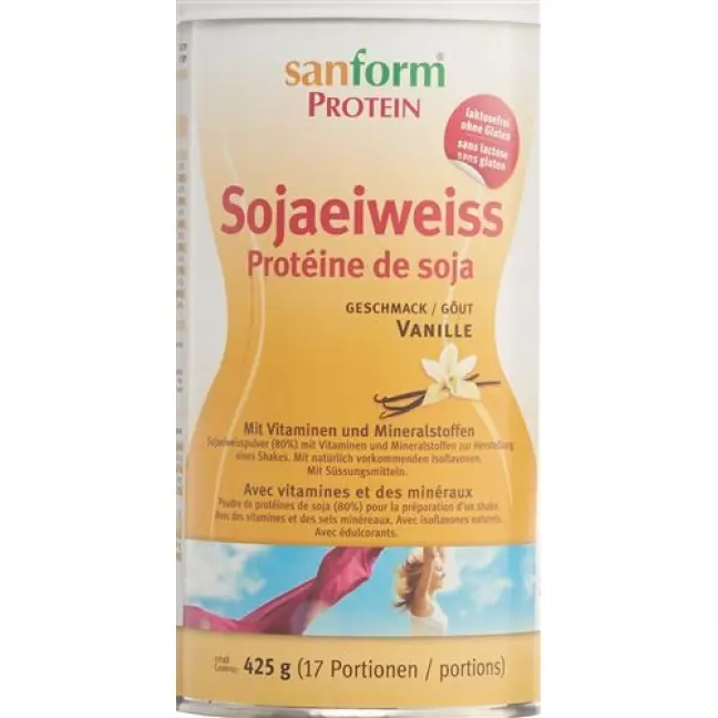 Sanform Soja Eiweiss Pulver Vanille Dose 425г Sanform Soja Eiweiss Pulver Vanille Dose 425г