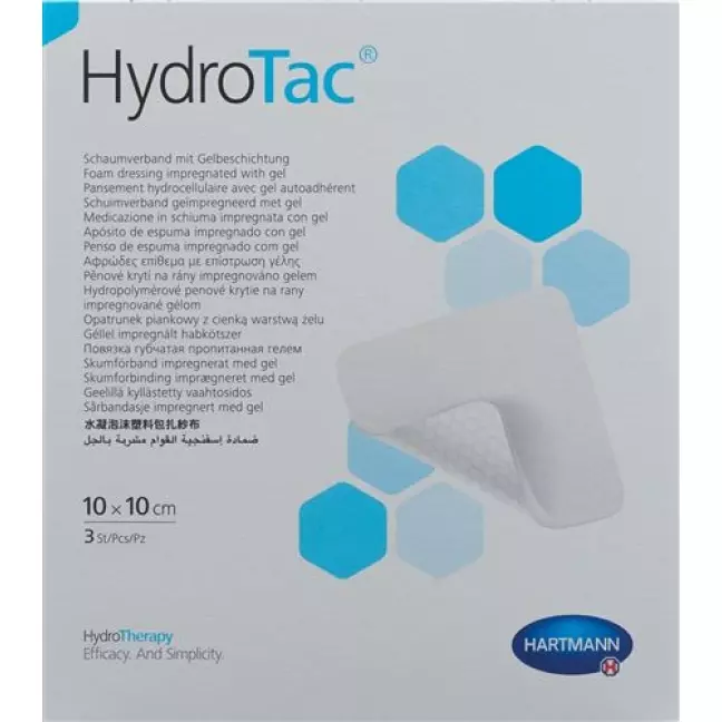 Hydrotac повязка для ран 10x10см стерильный 10 штук Hydrotac повязка для ран 10x10см стерильный 10 штук