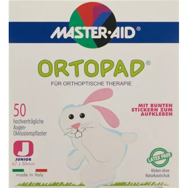 Ortopad Occlusionspflaster Junior Weiss -2j 50 штук Ortopad Occlusionspflaster Junior Weiss -2j 50 штук
