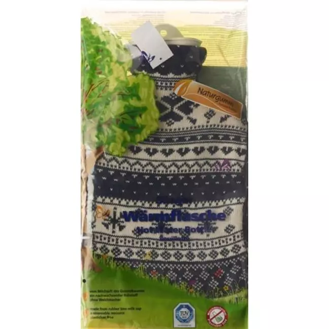 Saenger грелка 2л Strickbezug Blau Norweger Saenger грелка 2л Strickbezug Blau Norweger