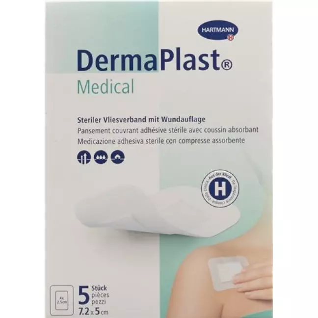 Dermaplast Medical Vliesverband 7.2x5см 5 штук Dermaplast Medical Vliesverband 7.2x5см 5 штук