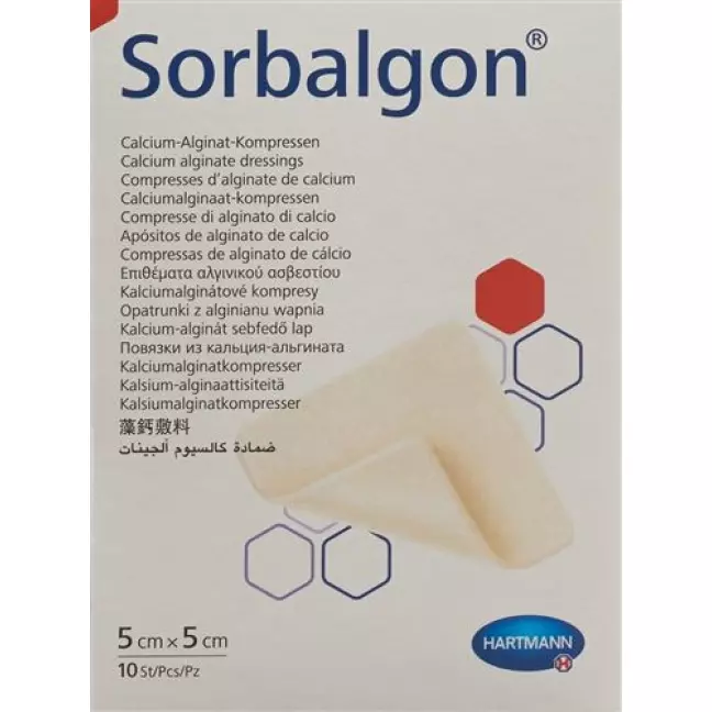 Sorbalgon Kompressen 5x5см стерильный 10 штук Sorbalgon Kompressen 5x5см стерильный 10 штук
