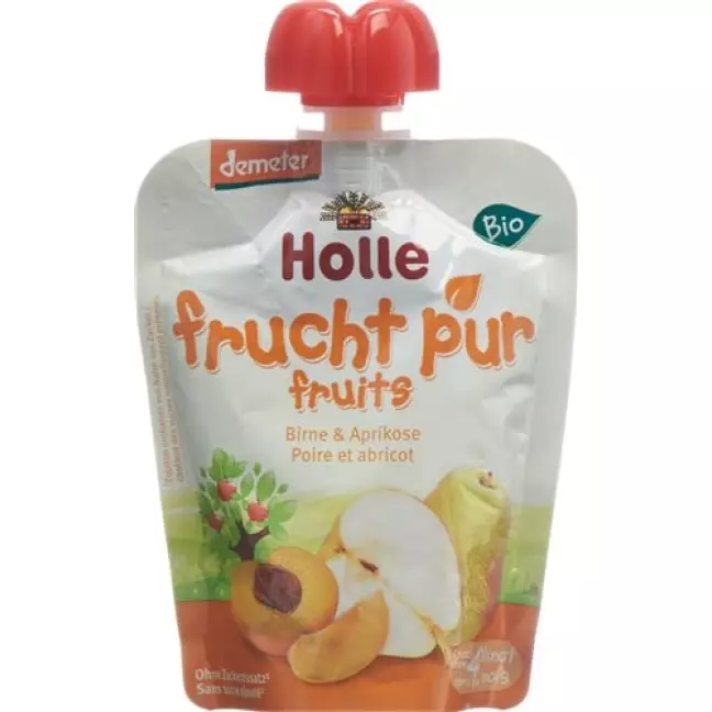 Holle Pouchy Birne mit Aprikose 90г Holle Pouchy Birne mit Aprikose 90г