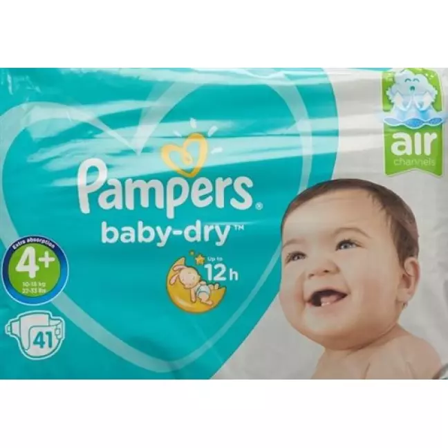 Pampers Baby Dry размер 4+ 9-20кг Maxi Pl Sparpa 41 штука Pampers Baby Dry размер 4+ 9-20кг Maxi Pl Sparpa 41 штука