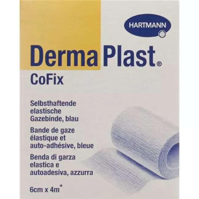 Dermaplast Cofix марлевый бинт 6смx4m Blau Dermaplast Cofix марлевый бинт 6смx4m Blau