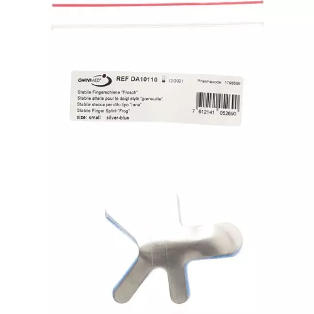Omnimed Dalco Frog Fingerschiene размер S Silber Blau Omnimed Dalco Frog Fingerschiene размер S Silber Blau