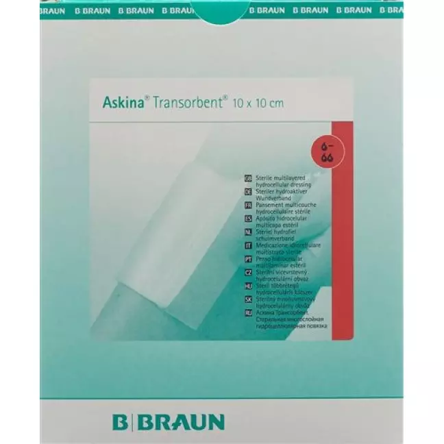 Askina Transorbent Wundauflage 10x10см 10 штук