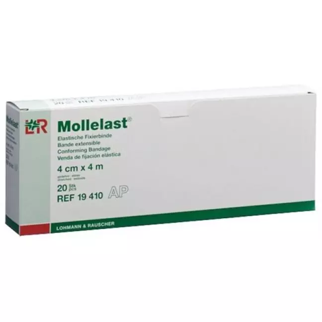 Mollelast эластичный Fixierbinde 4смx4m Weiss 20 штук Mollelast эластичный Fixierbinde 4смx4m Weiss 20 штук