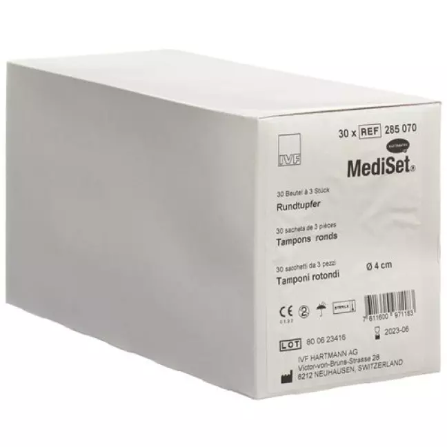 Mediset IVF Rundtupfer 4см стерильный 3 штуки Mediset IVF Rundtupfer 4см стерильный 3 штуки