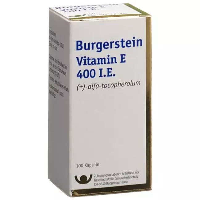Burgerstein Vitamin E 400 I.E. 100 Kaps Burgerstein Vitamin E 400 I.E. 100 Kaps