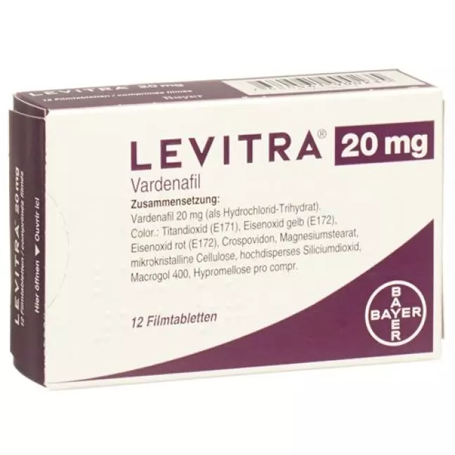 Levitra 20 mg 12 filmtablets Levitra 20 mg 12 filmtablets